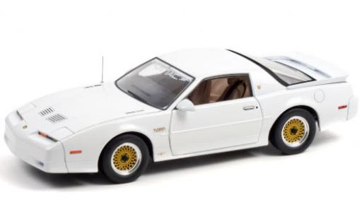Modelauto Pontiac Firebird 1989 Turbo Trans Am wit 20th Anniversaire Pilote Car 1/18 Greenlight