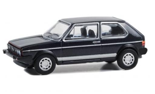 Modelauto Volkswagen Golf GTI I metallic blauw 1983 1/64 Greenlight