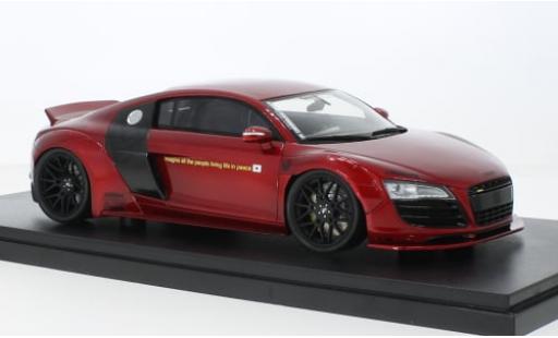Modelauto Audi R8 gt LB-Works metallic rood 2022 1/18 GT Spirit