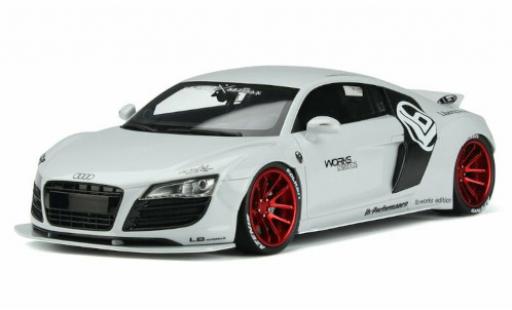 Modelauto Audi R8 coupe LB-Works wit 1/18 GT Spirit