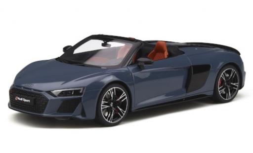 Modelauto Audi R8 coupe Spyder grijs 2019 1/18 GT Spirit