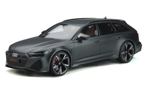 Modelauto Audi RS6 avant (C8) mat-grijs 2020 1/18 GT Spirit