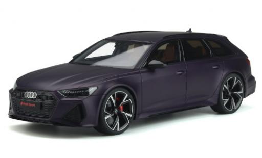 Modelauto Audi RS6 avant (C8) mat-lila 2020 1/18 GT Spirit