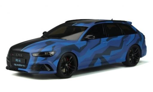 Modelauto Audi RS6 avant (C7) GMK mat-zwart/Dekor 2019 1/18 GT Spirit