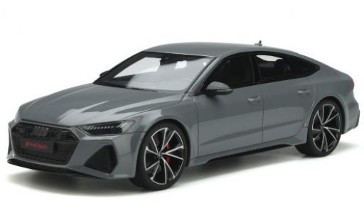 Modelauto Audi RS7 sportback grijs 2020 1/18 GT Spirit