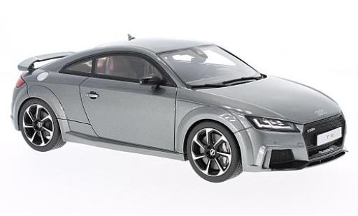Modelauto Audi TT rs metallic grijs 2016 1/18 GT Spirit