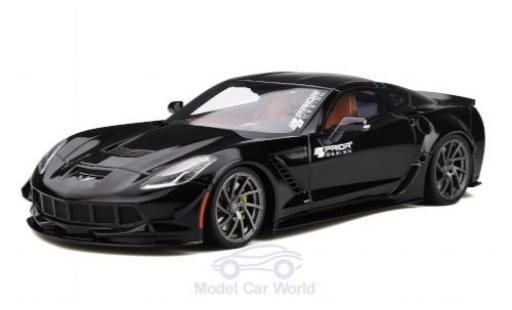 Modelauto Chevrolet Corvette tuning (C7) Prior Design zwart 1/18 GT Spirit