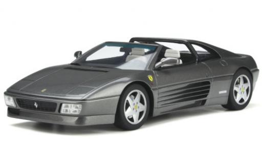 Modelauto Ferrari 348 GTS metallic grijs 1993 1/18 GT Spirit
