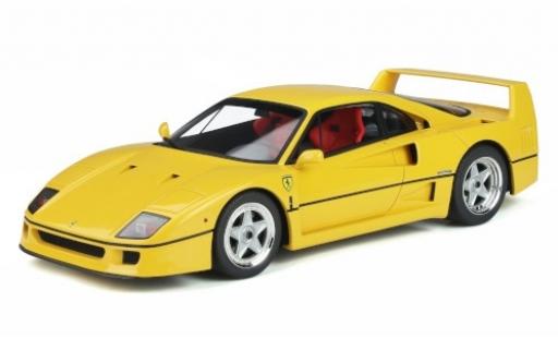 Modelauto Ferrari F40 Coupe geel 1987 1/18 GT Spirit