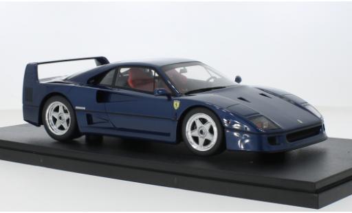 Modelauto Ferrari F40 Coupe metallic blauw 1/18 GT Spirit