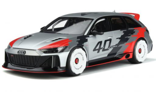 Modelauto Audi RS6 avant gt GTO Concept grijs/Dekor 2020 1/18 GT Spirit