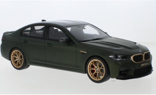 Modelauto Bmw M5 cs (F90) matgroen 2021 1/18 GT Spirit