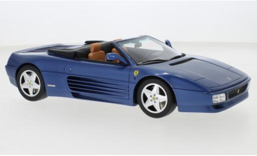 Modelauto Ferrari 348 Spider metallic blauw 1994 1/18 GT Spirit