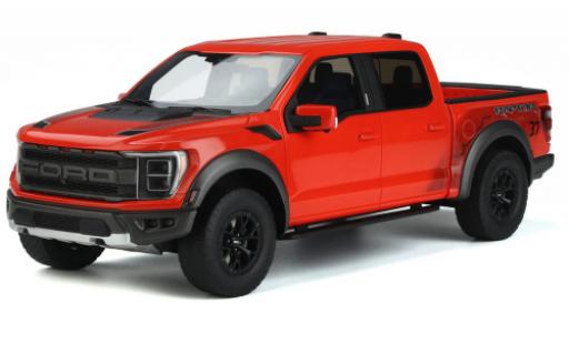 Modelauto Ford F-150 Raptor 50 metallic oranje 2022 1/18 GT Spirit
