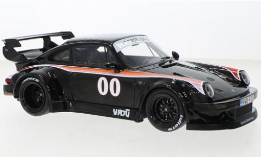 Modelauto Porsche 911 RWB zwart Yaj&Atilde;&frac14; 1/18 GT Spirit