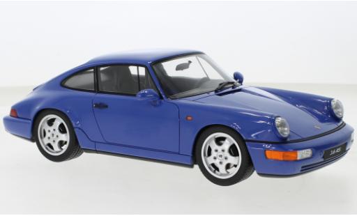 Modelauto Porsche 911 RS Carrera blauw 1992 1/18 GT Spirit
