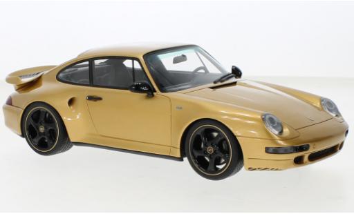 Modelauto Porsche 911 Turbo S (993) Projct Gold dor&Atilde;&copy; 2018 1/18 GT Spirit