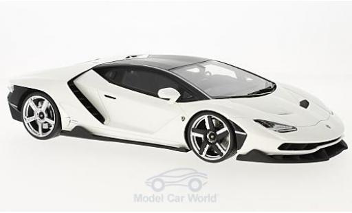 Modelauto Lamborghini Centenario Coupe metallic wit 2016 1/18 GT Spirit