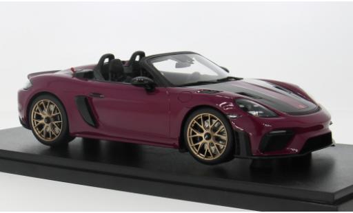 Modelauto Porsche 718 Spyder RS roze 2023 1/18 GT Spirit