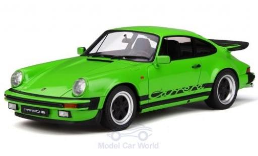 Modelauto Porsche 911 Carrera 3.2 groen 1/18 GT Spirit