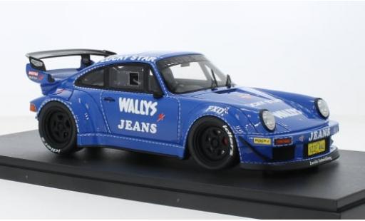 Modelauto Porsche 911 RWB blauw Osho 1/18 GT Spirit