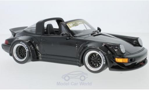 Modelauto Porsche 911 RWB (964) Targa zwart 2017 1/18 GT Spirit