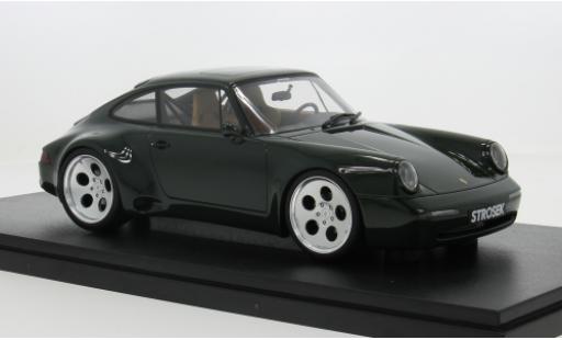 Modelauto Porsche 911 Base Strozek Mega groen 2024 1/18 GT Spirit