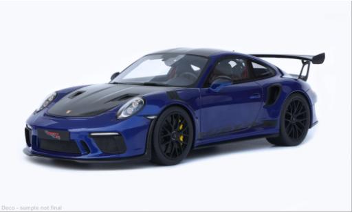Modelauto Porsche 911 GT3 R (991.2) blauw 2018 1/18 GT Spirit
