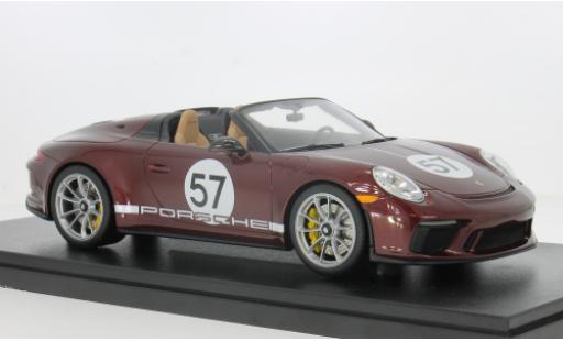 Modelauto Porsche 911 Speedster (991.2) rood 2019 1/18 GT Spirit