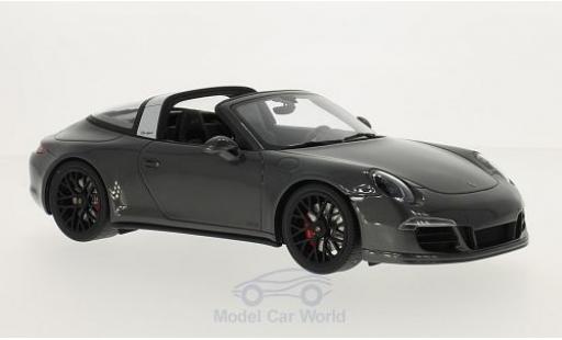 Modelauto Porsche 911 Targa 4 GTS antraciet 2016 1/18 GT Spirit