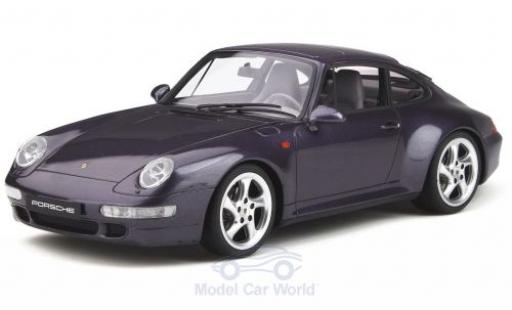 Modelauto Porsche 911 4S Carrera metallic lila Split Grille 1/18 GT Spirit