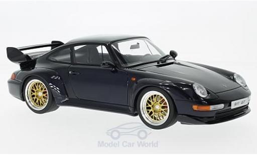 Modelauto Porsche 911 SC GT metallic blauw 1995 1/18 GT Spirit