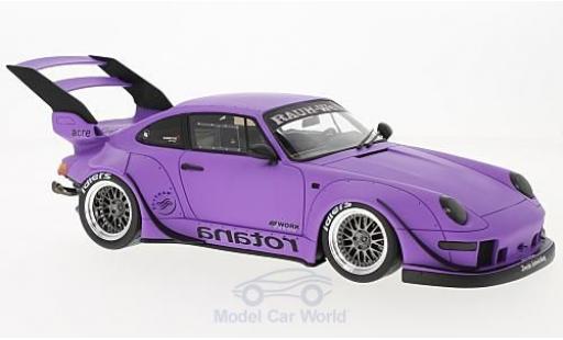 Modelauto Porsche 911 RWB Rotana mat-lila 1/18 GT Spirit