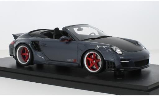 Modelauto Porsche 911 Cabriolet (997) LB-Works grijs 2016 1/18 GT Spirit