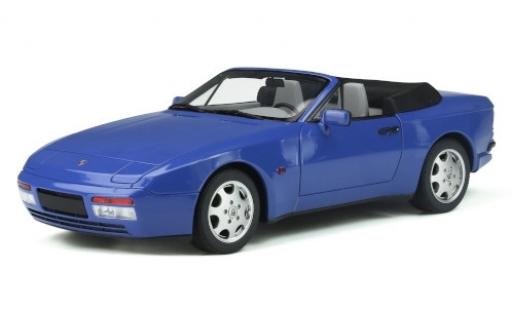 Modelauto Porsche 944 S2 Turbo Carbriolet blauw 1989 1/18 GT Spirit