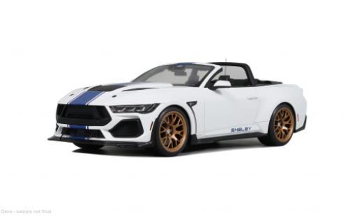 Modelauto Shelby Mustang Super Snake wit/blauw 2025 1/18 GT Spirit