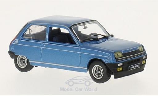 Modelauto Renault 5 Alpine metallic blauw 1976 1/43 GTI Collection