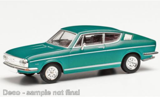 Modelauto Audi 100 coupe s metallic turquoise 1/87 Herpa