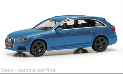 Modelauto Audi A4 avant blauw 1/87 Herpa