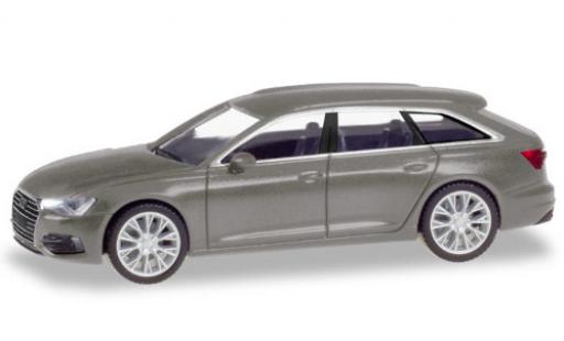 Modelauto Audi A6 avant metallic grijs 1/87 Herpa