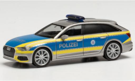 Modelauto Audi A6 police Avant Politie Th&Atilde;&frac14;ringen 1/87 Herpa