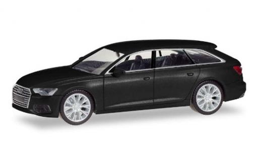 Modelauto Audi A6 avant zwart 1/87 Herpa