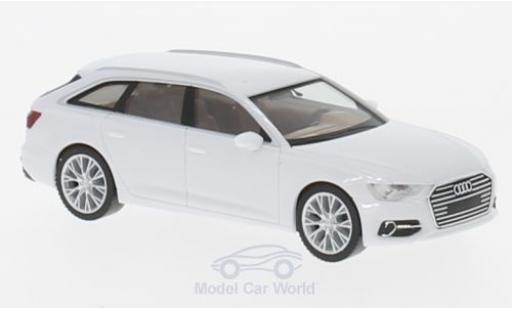 Modelauto Audi A6 avant wit 1/87 Herpa