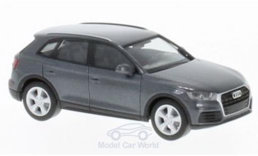 Modelauto Audi Q5 suv metallic grijs 1/87 Herpa