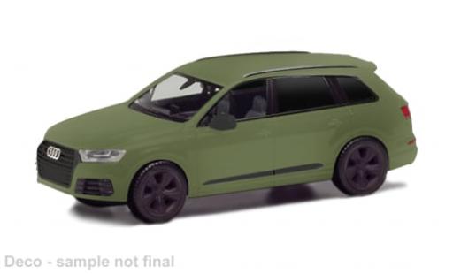 Modelauto Audi Q7 suv olijfgroen 1/87 Herpa