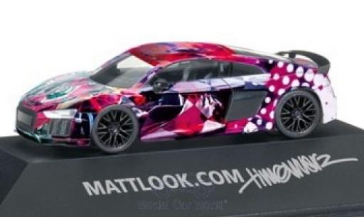 Modelauto Audi R8 v10 plus matlook Edition 4 1/87 Herpa