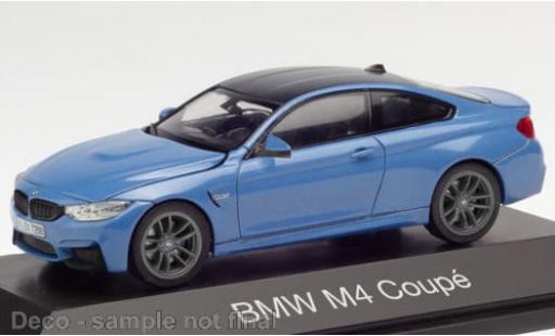 Modelauto Bmw M4 coupe metallic blauw 1/43 Herpa
