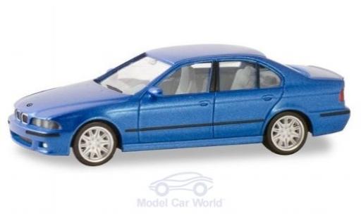 Modelauto Bmw M5 berline (E34) metallic blauw 1/87 Herpa