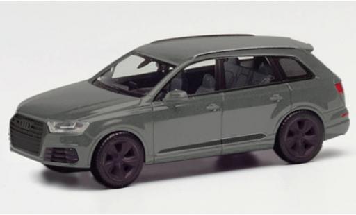 Modelauto Audi Q7 suv grijs 1/87 Herpa