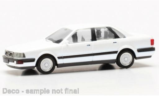 Modelauto Audi V8 berline wit 1/87 Herpa
